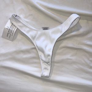Minimal Animale ribbed thong bikini bottoms
